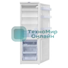 Холодильник DON R-291 BI белая искра двухкамерный 225/101л морозилка снизу
