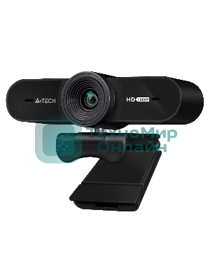 Веб-камера A4Tech PK-980HA 1920x1080, 30 кадр/с, USB Type-A, микрофон (2 шт, шумоподавление), автоматическая фокусировка, автоосвещение, универсальное крепление