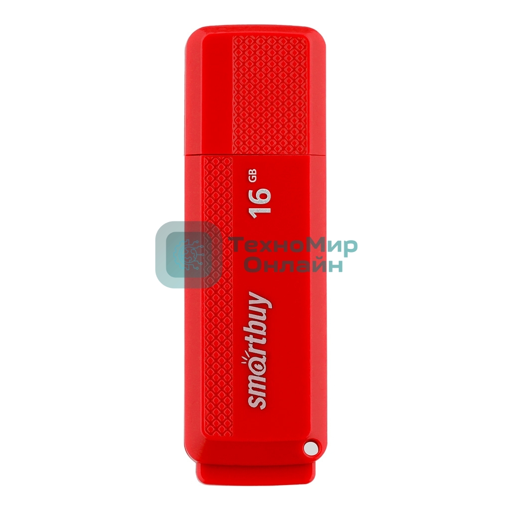 Флешка USB Smartbuy Dock Red (SB16GbDK-R), 16Gb, USB 2.0, R/W 15/5, красный