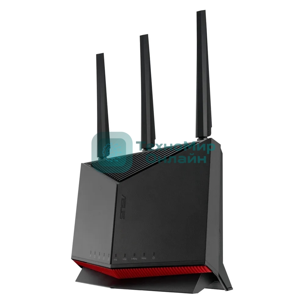 Маршрутизатор ASUS RT-BE86U, черный/красный, 90IG08W0-MO9A0V