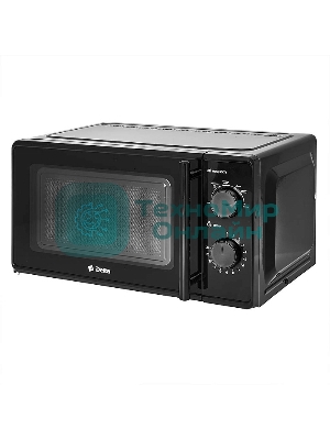 Микроволновая печь Delta DL-85L20 черный, 20 л, 700 Вт, переключатели - поворотный механизм