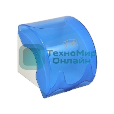 Диспенсер туалетной бумаги, малый Puff 7105, синий, пластиковый, 14,5х15,5х14,4 см