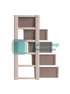Комод Альтернатива М8760 Колорит 5 секции, бежевый, широкий