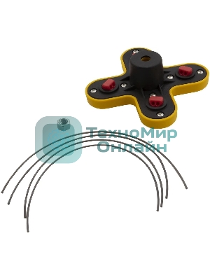 Головка триммерная универсальная гайка Denzel М10х1, 25 левая