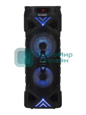 Минисистема Hyundai H-MC180 черный 80Вт/FM/USB/BT/SD/MMC