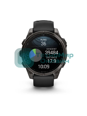Смарт-часы Garmin Fenix 8 AMOLED Sapphire угольно-черный DLC, черный 47мм