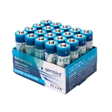 Батарейки щелочные/алкалиновые Gembird Gb-LR6-20B, тип AA, 20шт, коробка