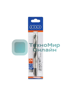 Сверло EDGE by PATRIOT по дереву спиральное 12 мм, W-образная заточка, 1 шт в блистере