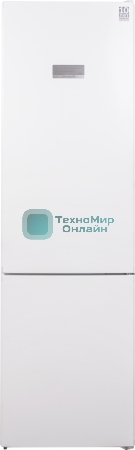 Холодильник Weissgauff CBN2WC2W2 INVERTER белый двухкамерный 280/108л морозилка снизу, No Frost