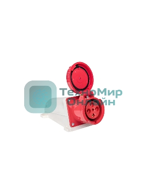 Розетка стационарная наружная EKF 134 ps-134-63-380 63А 380 В 3P+РЕ IP67