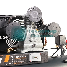 Компрессор поршневой Patriot KRX 580 L100 D ременной, масляный, 580 л/мин, 100 л, 10 бар, 3 кВт, 400 В