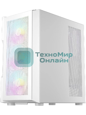 Компьютерный корпус 1STPLAYER TRILOBITE T7-P белый, ATX, 4x120мм LED fans