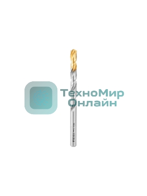Набор сверл по металлу Denzel 2-8мм, Р6М5-TiN, Golden Tip, 6 шт 723000