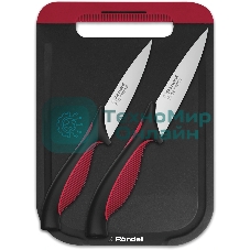 Набор ножей кухонных Rondell Arsenale RD-1975 компл.: 3 предм. разд. дос. черный/красный блистер