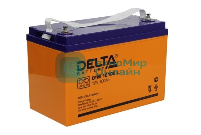 Батарея для ИБП Delta DTM 12100 L 12В 100А·ч