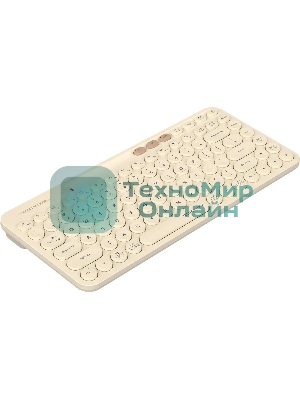 Клавиатура беспроводная A4Tech Fstyler FBK36C AS, USB, Bluetooth/Радиоканал, бежевый