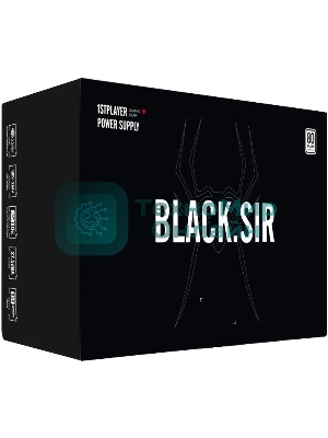 Блок питания 1STPLAYER SR-500W, 500Вт, 80 PLUS, 120мм, черный