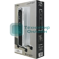 Обогреватель масляный Centek CT-6222-7 (7 секций) белый, 600/900/1500 Вт, 15 м2, 3 режима, термостат