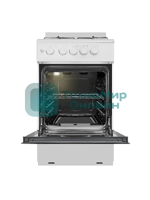 Плита газовая Maunfeld MGC50GEW08 белый, конфорок 4 шт, духовка 59 л, 50 см x 88 см x 65 см