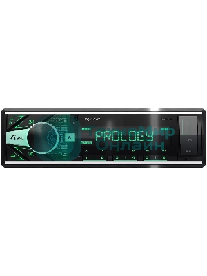 Автомагнитола Prology CMX-250, 1 DIN, Bluetooth, USB Type-A, AUX, пульт ДУ