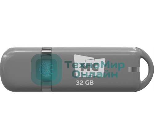 Флешка USB MORE CHOICE МФБ32 Grey (4620202558886), 32GB, USB 3.0, R/W 25/15, серый