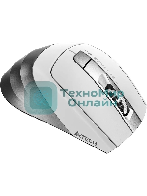 Мышь беспроводная A4Tech Fstyler FB35S белый/серый, 2000 dpi, радиоканал, Bluetooth, USB, кнопки - 5