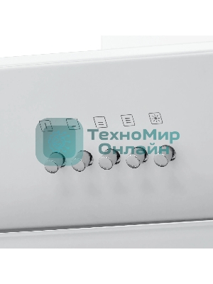 Вытяжка наклонная KRONA Vierkant 600 белый PB белый, 60 см, 890 куб. м/ч, 68 дБ