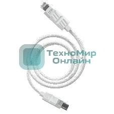 Дата-кабель MORE CHOICE (4620202555045) K87ia USB 3.0A PD 27W для Lightning ng 8-pin Type-C - 1м, белый