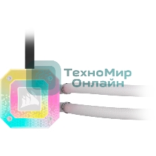 Система жидкостного охлаждения Water Cooling System Corsair iCUE H150i ELITE CAPELLIX XT (360мм, белый, RGb/Fans: 3x120мм, 65.57CFM, 37dBA, 2100RPM/Rad thickness 27мм/S: 1851, 1700, 1200, 115X, AM5, AM4)