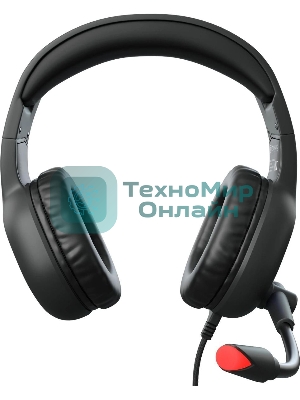 Наушники с микрофоном Oklick HS-L930G SNORTER черный/синий 2м мониторные USB оголовье (HS-L930G)