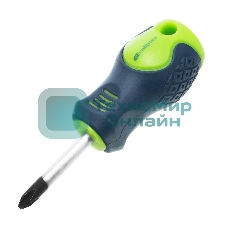 Отвертка Сибртех PH2 х 38 мм, CrV, двухкомпонентная рукоятка