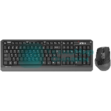 Комплект клавиатура+мышь A4Tech FStyler FG1035 беспроводной, USB, 2000 DPI, чёрный/серый