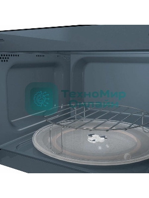 Микроволновая печь Gorenje MO20A4BH черный, 20 л, 800 Вт, переключатели - кнопки, поворотный механизм