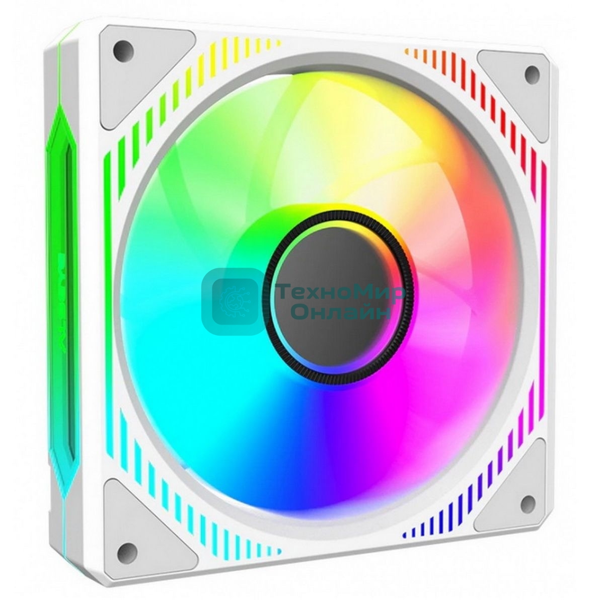 Вентилятор для корпуса Alseye Mirror-W-R белый, 120 мм, 2000 об/мин, 35.2 дБ, 4 pin