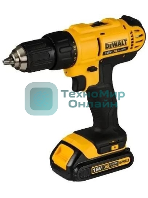 Дрель-шуруповерт DeWalt DCD771D2-QW, 18 В, 2 Ач, 42 Нм, щеточный