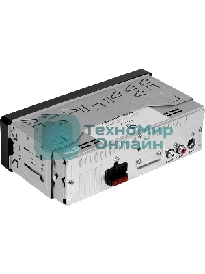 Автомагнитола URAL МОЛОТ АРС-МТ 225К, 1 DIN, Bluetooth, USB Type-A, AUX, съёмная панель