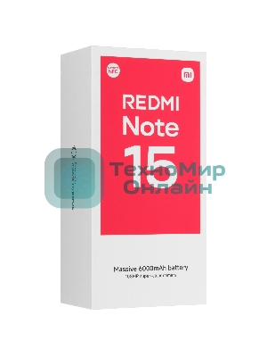 Смартфон Xiaomi Redmi Note 15, 8/256Gb, черный