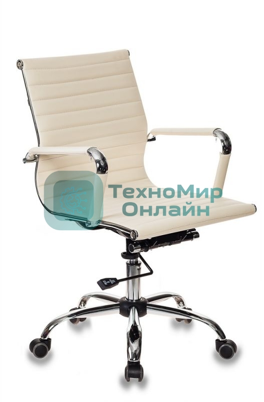 Кресло Бюрократ CH-883-LOW/IVORY слоновая кость, экокожа