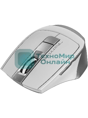 Мышь беспроводная A4Tech Fstyler FB35S белый/серый, 2000 dpi, радиоканал, Bluetooth, USB, кнопки - 5