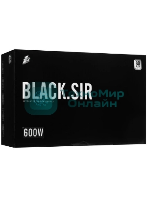 Блок питания 1STPLAYER BLACK.SIR 6.0 (SR-600W), 600Вт, 80 PLUS, 120мм, черный