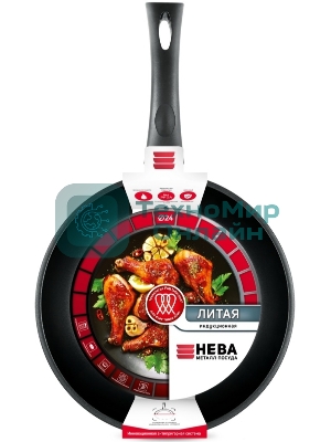 Сковорода НЕВА-МЕТАЛЛ L 08124i литая 24 см