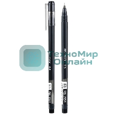 Ручка гелевая Deli MaX EG62-BK черная, d=0.5мм, черные чернила