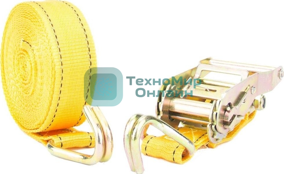 Ремень стяжной NOVA BRIGHT ленточн. 3,8 см х 6 м, в блистере 39370