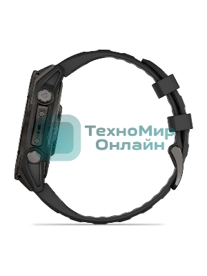 Смарт-часы Garmin Fenix 8 AMOLED Sapphire угольно-черный DLC, черный 47мм