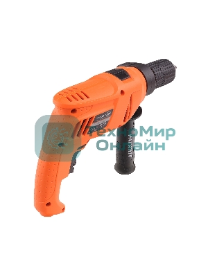 Дрель электрическая ударная PATRIOT FD 550HL, 600Вт, 3000об/мин, 44800уд/мин, макс.диаметр сверления 13мм, быстрозажимной патрон