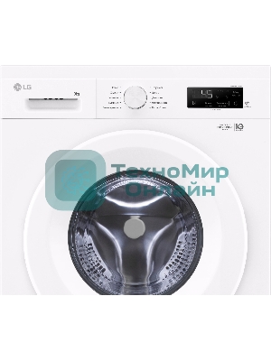 Стиральная машина LG F2Y1VS3W белый, загрузка фронтальная 9 кг, 1200 об/мин., класс: А