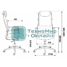 Кресло Бюрократ KB-9N/BLACK TW-01 TW-11 черный, сетка