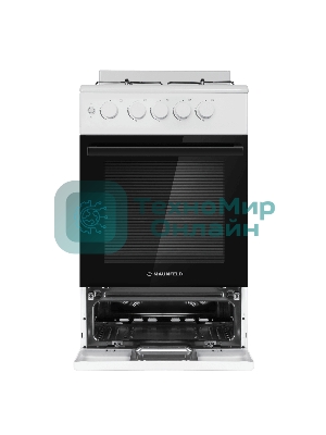 Плита газовая Maunfeld MGC50GEW08 белый, конфорок 4 шт, духовка 59 л, 50 см x 88 см x 65 см