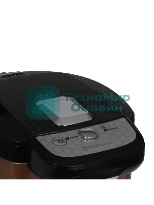 Термопот Sakura SA-1346BR 6.0 л подсветка коричневый