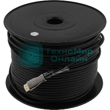 Кабель соединительный аудио-видео Premier 5-806 100.0 HDMI (m)/HDMI (m) 100м. позолоч.конт. черный